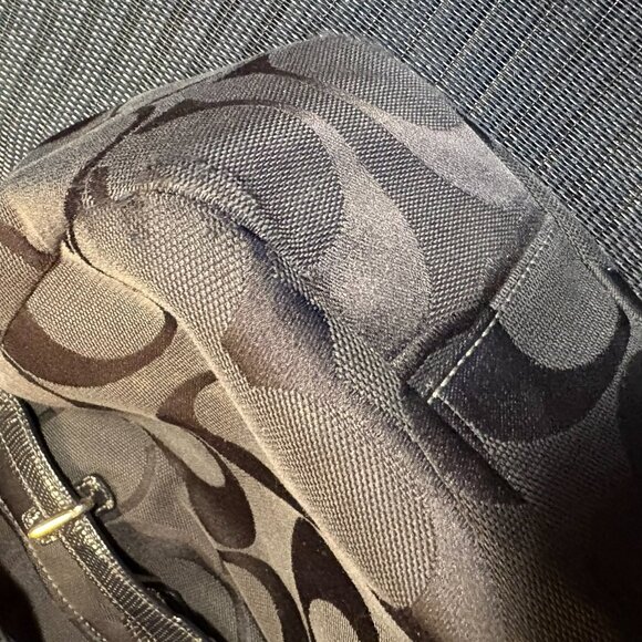 Coach Signature fabric satchel with leather trim - Picture 5 of 6